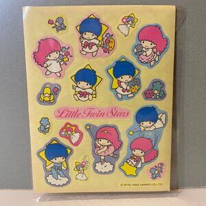 Vintage Sanrio 1988 Artbloom Little Twin Stars Stickers